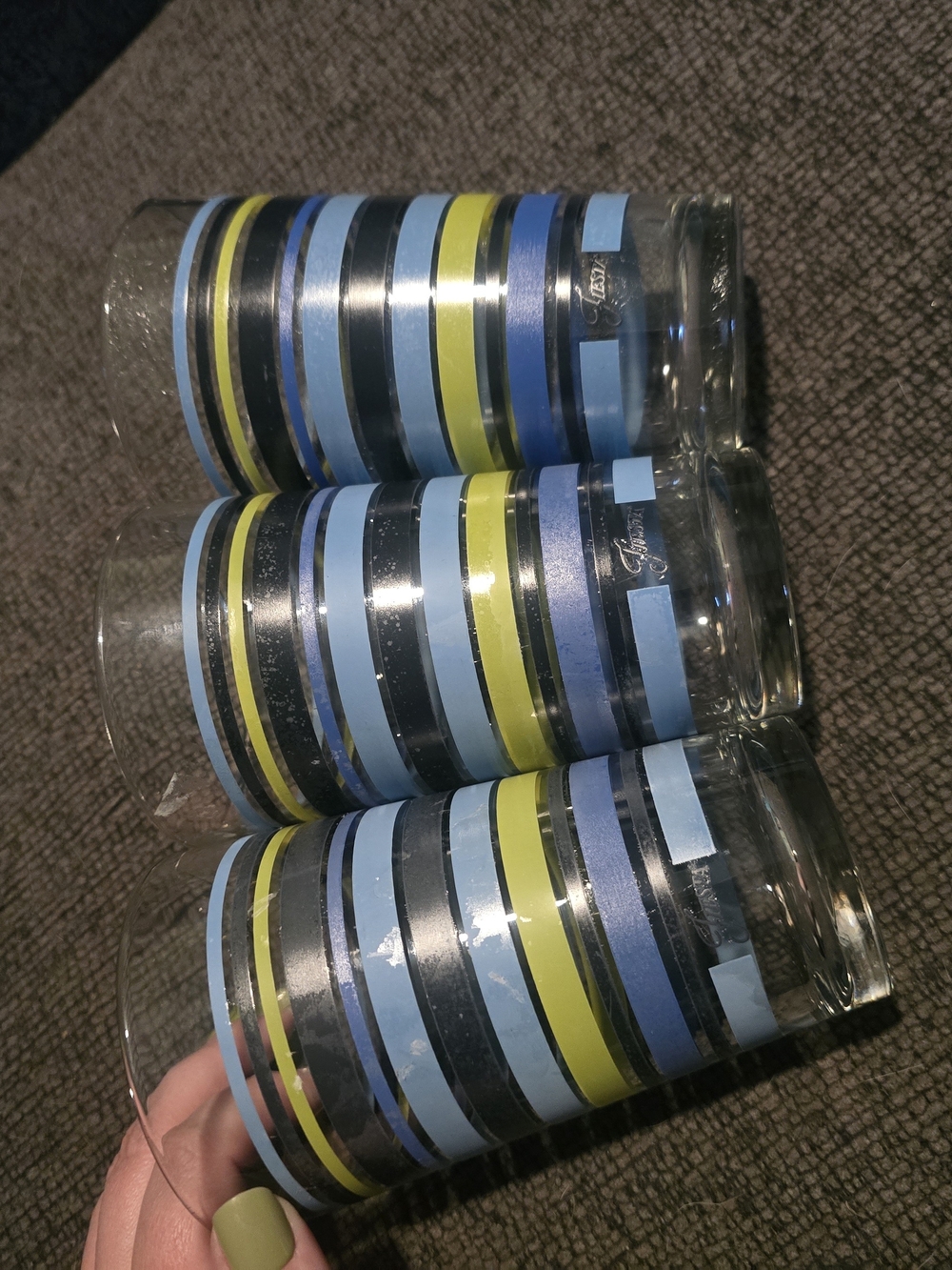 Fiesta | Striped 16 Oz. Tapered Cooler Glasses (3) - Picture 3 of 4